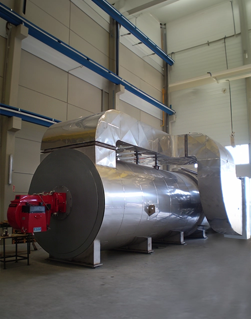 Calentador modular Kalfrisa antes de su instalación en planta industrial