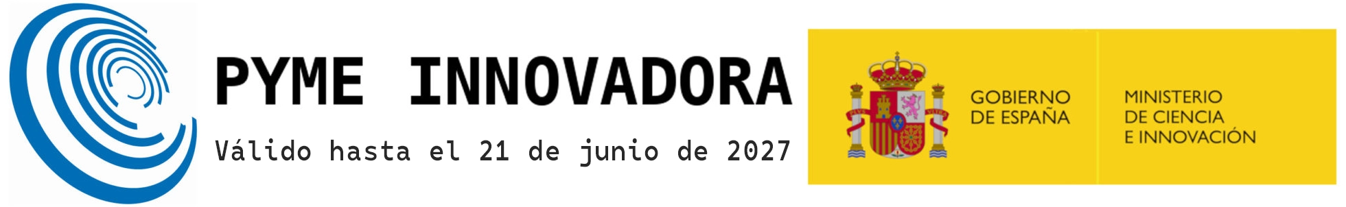 Imagen del sello Pyme innovadora que reconoce el compromiso de Kalfrisa con el desarrollo de nuevos proyectos innovadores
