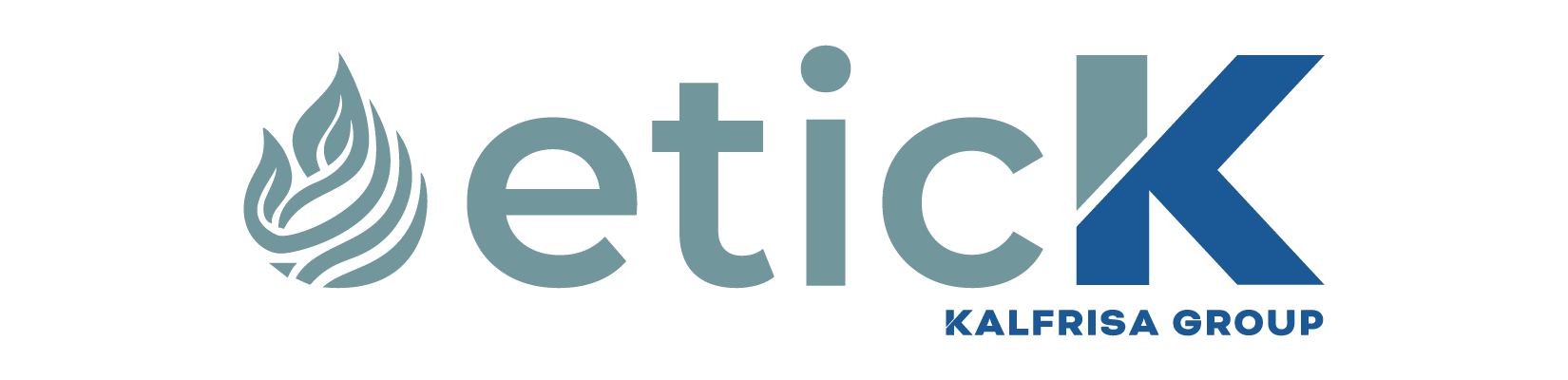 Logotipo corporativo de etick, grupo Kalfrisa empresa especializada en hornos crematorios funerarios y para mascotas